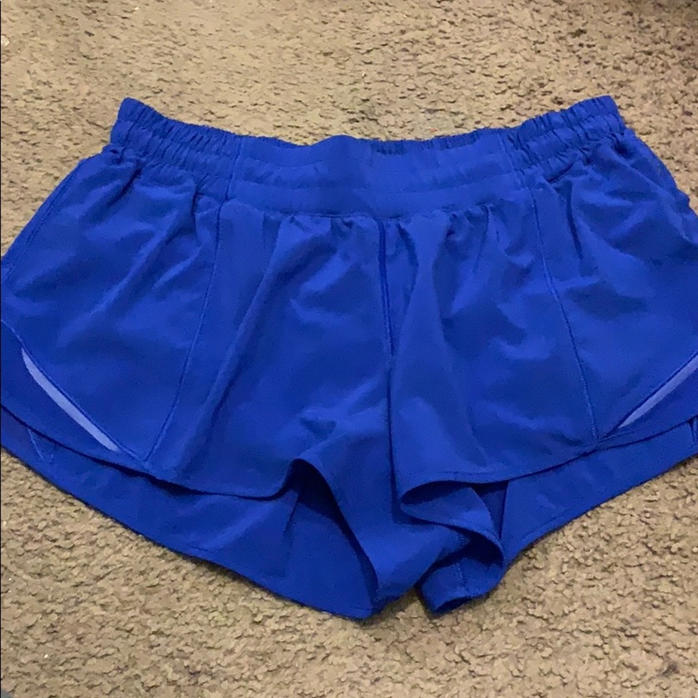 Blue Lululemon shorts